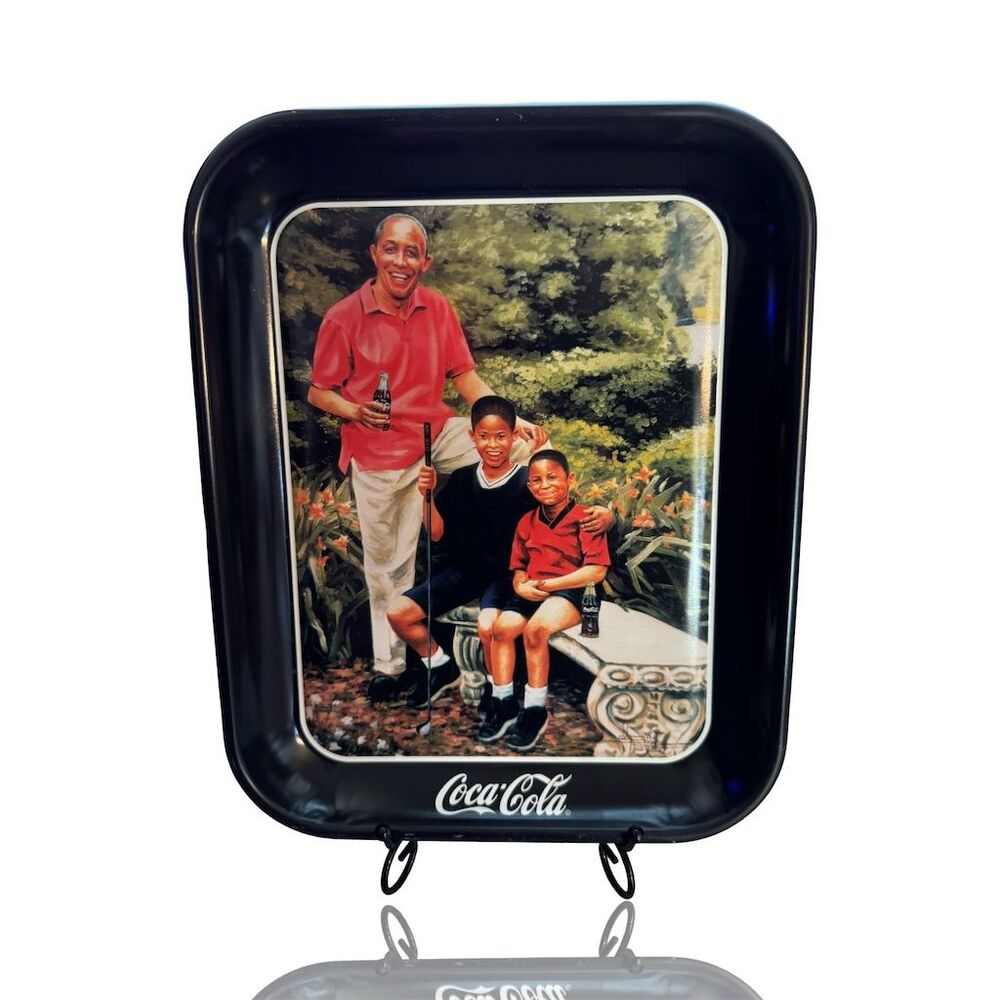 Vintage Coca-Cola "Tee Off" Tray by John Solomon Sandridge: 2001: Coke Classic